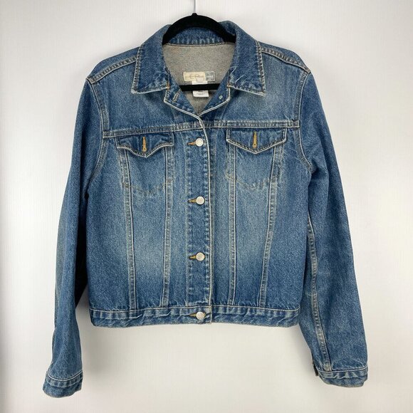 EVAN PICONE Denim Jeans Medium Wash Jacket Size L - Picture 2 of 7